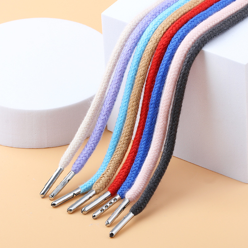 Round Cotton Drawcord with Metal Tipping