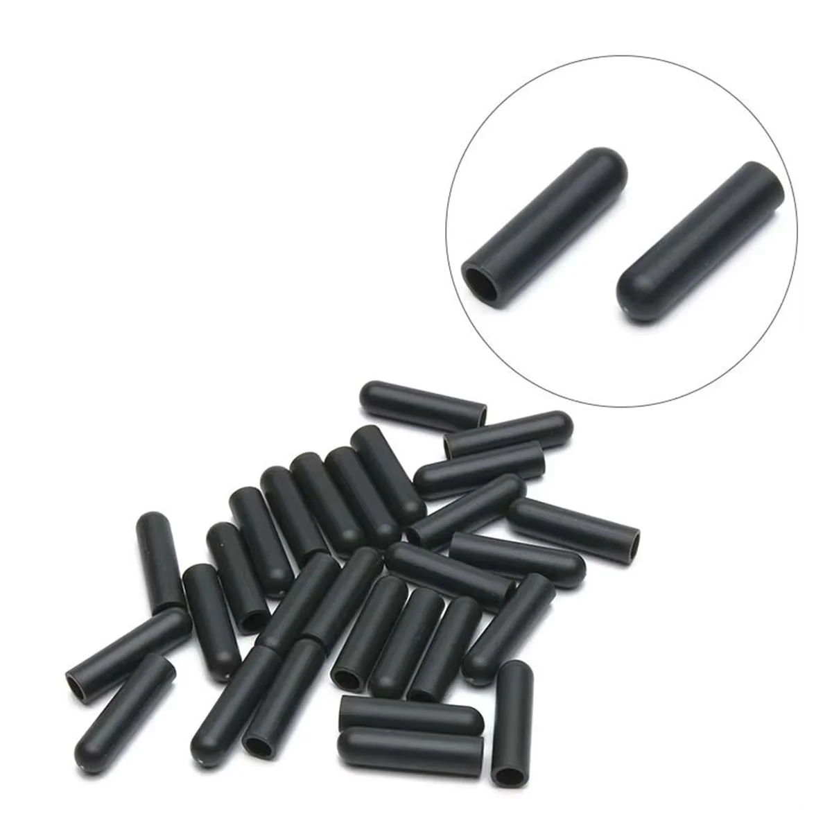 Black Plastic Aglet for Shoelace