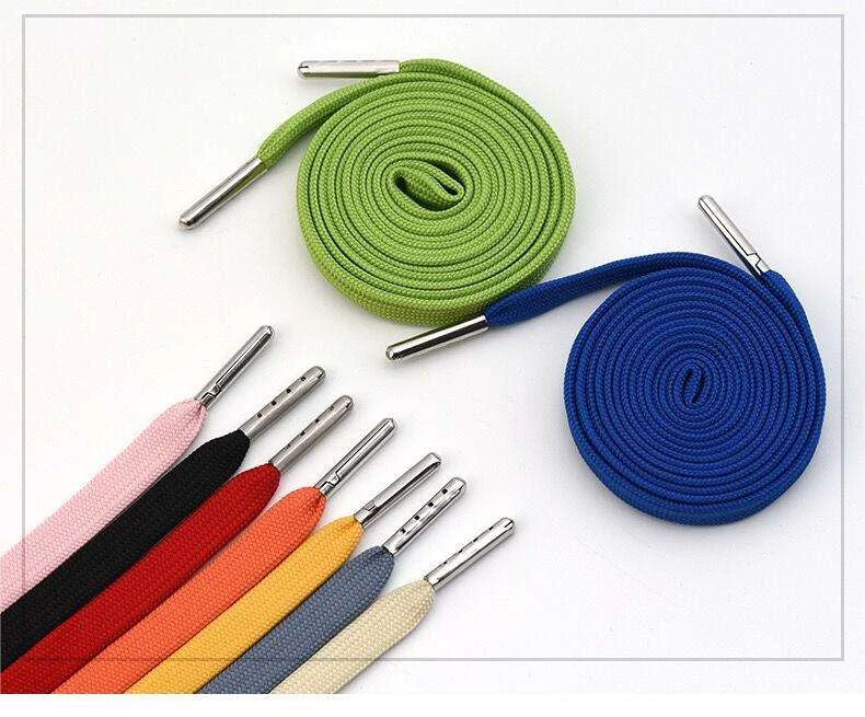 Flat Polyester Drawcord with Metal Tipping